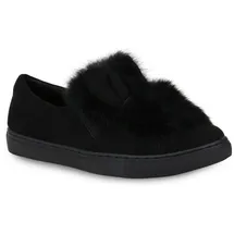 Stiefelparadies Damen Slip Ons in Schwarz Gr.37