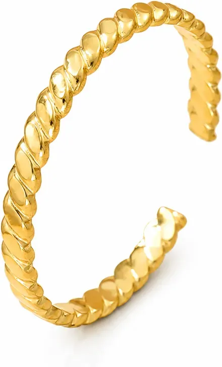 VoxorAI unregelmäßige Kurvenringe, Ringe, offene Ringe, verstellbare Ringe All Seasons