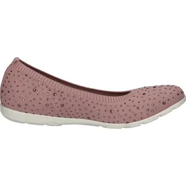 CAPRICE Damen Ballerinas Glitzer Bequem, Rosa (Rose Knit), 39 EU