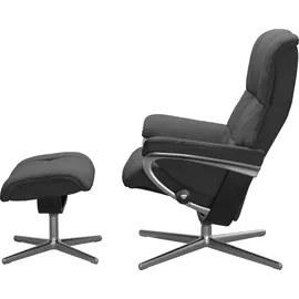 Stressless Stressless® Relaxsessel »Mayfair«, mit Cross Base, Größe S, M & L, Holzakzent Schwarz grau