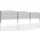 Aileenstore Doppelstabmattenzaun 20 m x 1,20 m Grau/Stahl