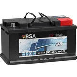 AGM Batterie 12V 120Ah Solarbatterie Wohnmobil Batterie Bootsbatterie Akku 100Ah