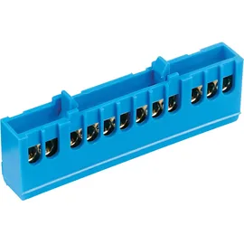 SLS Elektro Nullleiterklemme fingersicher 12-polig 10 mm2 blau blau