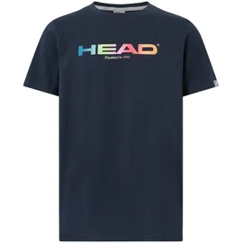 Head Racket Head Rainbow T-Shirt Junior, Navy - 140