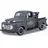 MAISTO 32185 - Ford F1 Pick-Up '48 & Harley WLA Flathead '42 schwarz 1:24