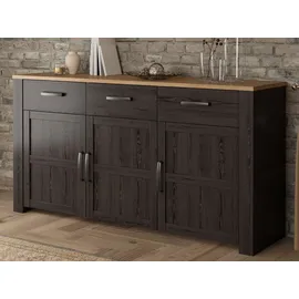 Forte Sideboard Bohol 166,1 x 87 x 42 cm Riviera Eiche / Cabazone Eiche