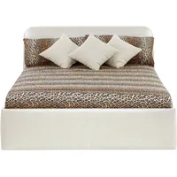 Westfalia Schlafkomfort Polsterbett, beige (creme), B:108cm L:210cm, Bezug Bett: