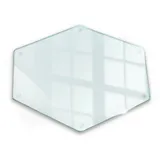 Tulup Schneidebrett Glas 1-tlg. 40 x 34 cm Transparent