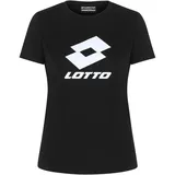 lotto 1124013 Women T-Shirt, Regular Fit Damen T-Shirt Caviar Größe: XL