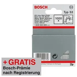 AKTION: 1.000 BOSCH Tackerklammern Typ 53 8 mm mit Prämie nach Registrierung