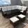 vidaXL Polyrattan Lounge-Set mit Auflagen 4-tlg. braun 43095
