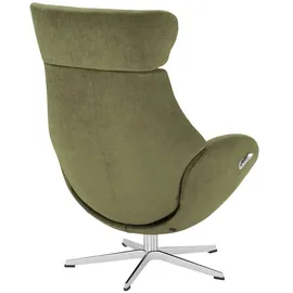 Sofa.de Fernsehsessel Globe Mikrofaser 79 x 111 x 84 cm Grün drehbar