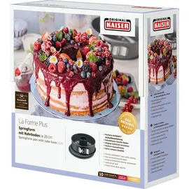 Kaiser La Forme Plus Springform mit Rohrboden und SafeClick, 28 cm