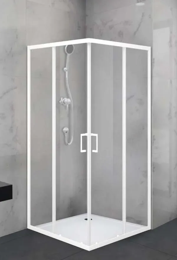 DM-DOH Duschmeister Eckdusche Max F 36 weiß 90 x 90 x.. - Duschkabine