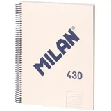 Milan MILAN® A4, Ringbuch mit liniertem Papier, beige