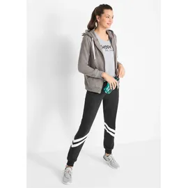 bonprix Sweathose Loose Fit Schwarz 40/42