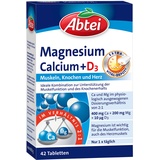 Abtei Magnesium Calcium+D3 Depot Tabletten 42 St.