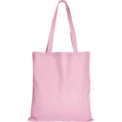 10er Pack Baumwolltasche - 28 Farben | mit Zwei Langen Henkeln | 38x42cm, rosa, 100 Stück