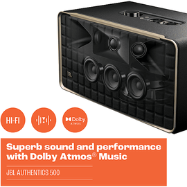 JBL Authentics 500 Smart Home Lautsprecher, Schwarz