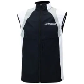 Airtracks Herren Fahrradweste Laufweste Radweste Leichte Wind Weste Reflektierend Winddicht Ärmellos Windstopper Atmungsaktiv Windstopper S M L Xl XXl 3XL 4XL - schwarz-weiß - L - Herren - L