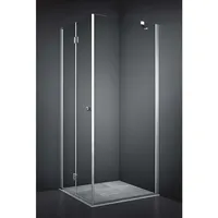 Dansani Match Falttür Eckeinstieg (1/2), 97-99cm, klares Glas