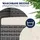CASARIA Gartenbank 145 x 58 x 87 cm Grau