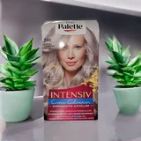 Schwarzkopf Palette Intensiv Creme Coloration 10-91/240 Pudriges Silberblond Stufe 3 (3 x 125 ml), Permanenter Aufheller für strahlende, langanhaltende blonde Haarfarbe, Anti-Gelbstich-Effekt