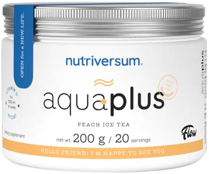 Nutriversum Aqua Plus - FLOW (200 g, Pfirsicheistee)