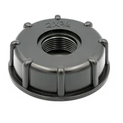 Adapter Deckel Schraubkappe S60x6 mit 3/4` Zoll IG IBC Container