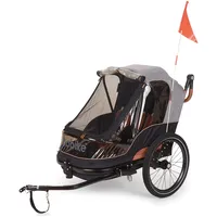 Bobike 2-in-1-Kinderanhänger grau