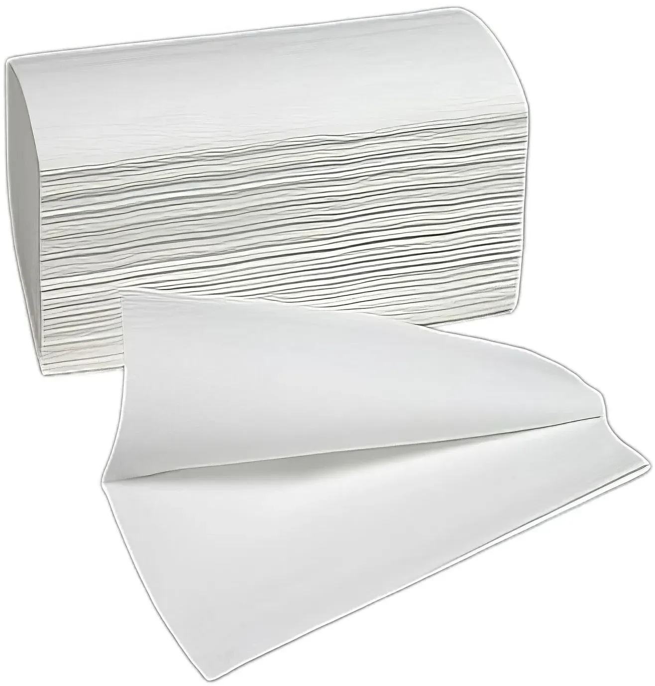 Falthandtücher V-Falz 2-lagig weiß 25x21cm, 15 Packungen je 266 Blatt