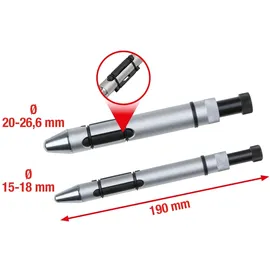KS Tools Kupplungs-Zentrierdorn-Satz Ø 15,0 - 26,6 mm, 2-teilig