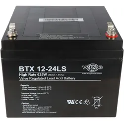 Wing BTX12-24LS 12V 24Ah high rate hochstromfähig Bleiakku AGM Blei Gel Akku