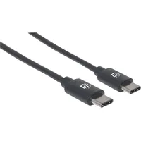 Manhattan Typ C-Kabel Typ C-Stecker auf Typ C-Stecker 1 m, USB 2.0 USB Kabel