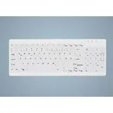 Cherry Active Key kompakte Hygiene-Tastatur, vollversiegelt, weiß, USB, DE (AK-C7012F-UVS-W/GE)