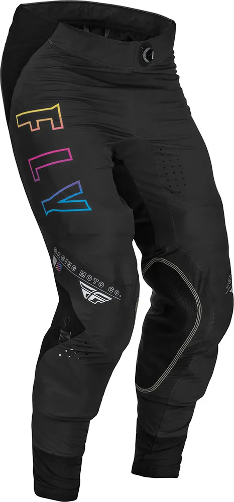 Fly Racing Lite S.E. Avenger, pantalon en textile - Noir/Orange/Bleu/Fuchsia - 36