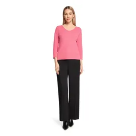 Betty Barclay Feinstrickpullover mit V-Ausschnitt Pink 48