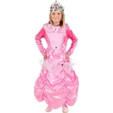 Orlob Prinzessin-Kostüm Mädchen Satin Prinzessin Kleid Rosa mit Reifrock Gr. 140 Karneval