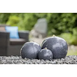 HEISSNER Gartenbrunnen Saphira 59 x 43 x 15/23/28 cm, schwarz