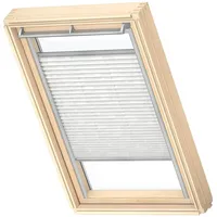VELUX Plissee Dekor Klassik Weiß gemustert, Schiene: alu
