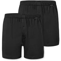 SCHIESSER Boxershorts »Boxershorts Multipacks« 2er Pack, lockere Passform, mit Eingriff, Gummizug Schiesser 000-Schwarz
