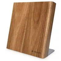 Navaris Messerhalter magnetisch aus Akazie 23x22,5x12cm - Magnet Messerblock