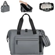 KIKKABOO Maxi Wickeltasche Grau