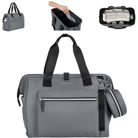 KIKKABOO Maxi Wickeltasche Grau