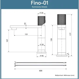 doporro Fino-01 Einhandmischer Gold