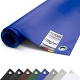 ANKO Planen Plane PVC 700g/m2 mit Ösen Abdeckplane Schutzplane matt reißfest stabil (Blau, 3m x 8m)