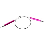 KnitPro K47108 Rundstricknadel, Aluminium, Rosa, 60cm / 10mm