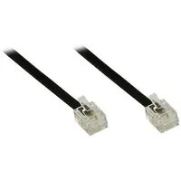 Good Connections Western Verbindungskabel 3m RJ11 zu RJ11 schwarz