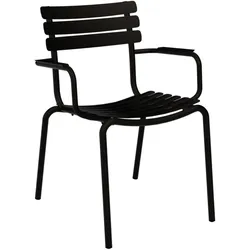 ALUA Outdoor Stuhl mit Armlehne Schwarz