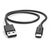 Hama Ladekabel, USB-A - USB-C, 0,5 m, Schwarz